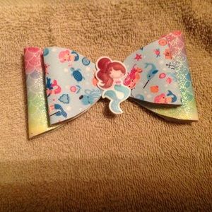 Handmade Girls Ribbon and Faux Leather Hair Bows